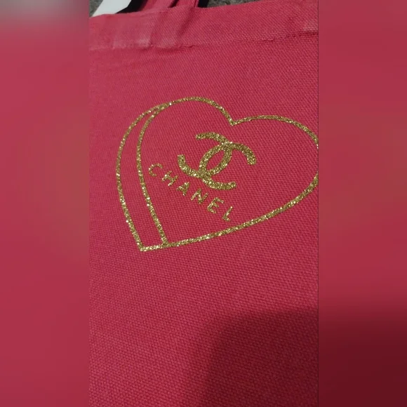 Luxury Inspired Pink Tote Bag - Picture 2 of 3